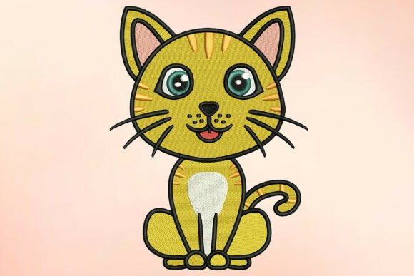 Cute Ginger Tabby Cat Embroidery Design Review