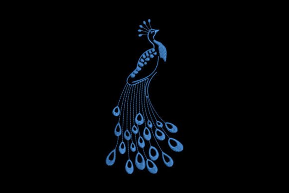 Decorative Peacock: A Seasonal Embroidery Gem