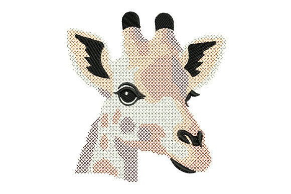Giraffe Cross Stitch: A Minimalist Gem for Animal Lovers