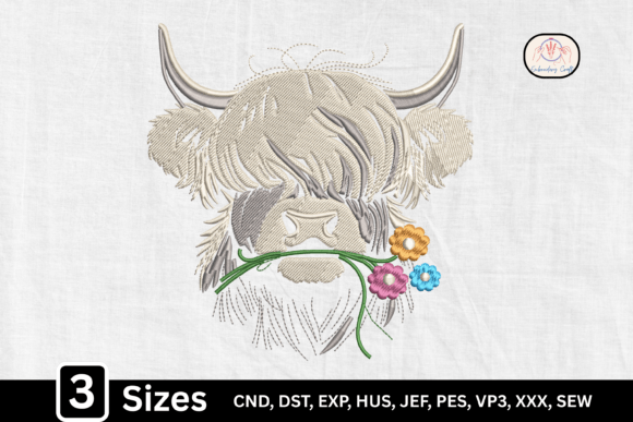 Highland Cow with Flowers: A Craft Fair Review