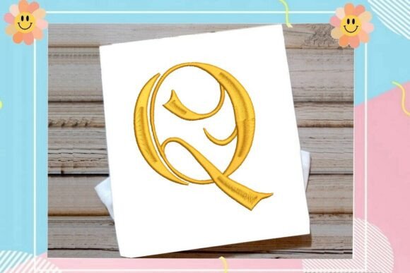 Initial Q Elegant Vintage Monogram: A Craft Fair Staple?