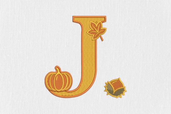 Letter J Autumn Monogram: A Seasonal Gem for Etsy Sellers