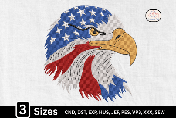 Patriotic American Flag Bald Eagle