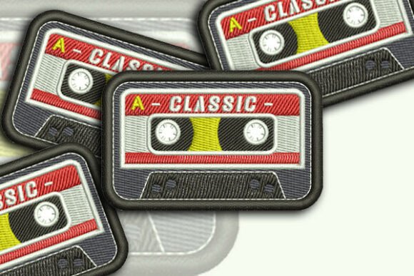Tape Cassette Patch: A Retro-Inspired Design for Modern Small Business Branding