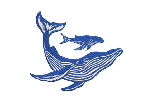 Whale Mother and Calf: A Review for Personalized Embroidery Gifts